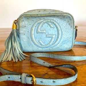 Gucci Ostrich Soho Disco crossbody bag